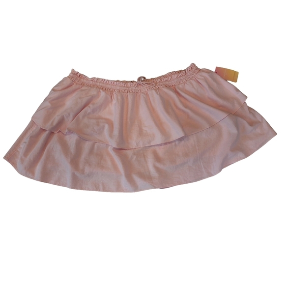 NWT Stoney Clover for Target linen blend stretch tiered mini skirt. - Picture 3 of 11